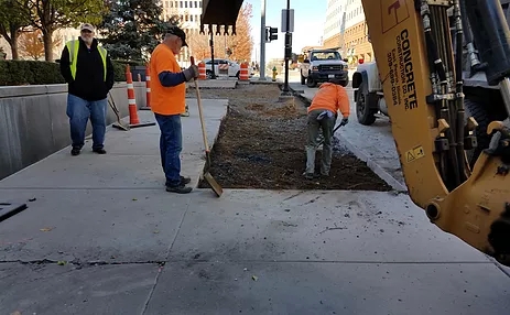 Urban sidewalk